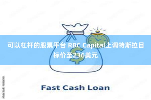 可以杠杆的股票平台 RBC Capital上调特斯拉目标价至236美元